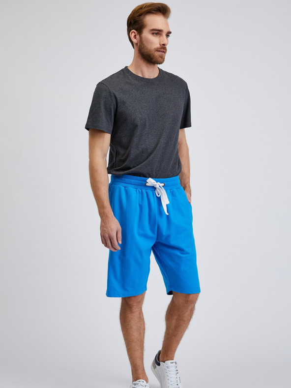 Sam 73 Blaue Herren-Sweatpants SAM73 Euklas