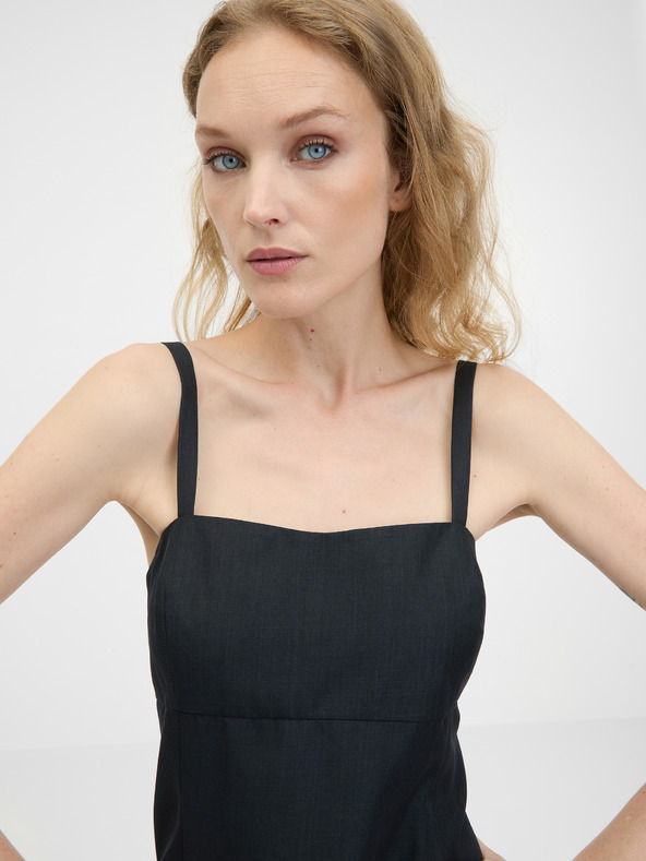 Orsay Schwarzes kurzes Damenkleid ORSAY