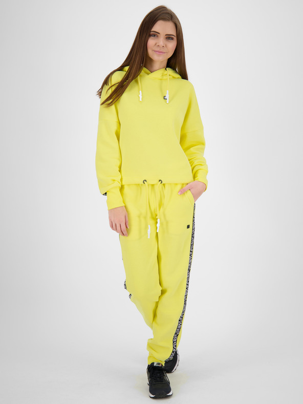 Alife and Kickin Gelber Alife and Kickin Kapuzenpullover für Frauen