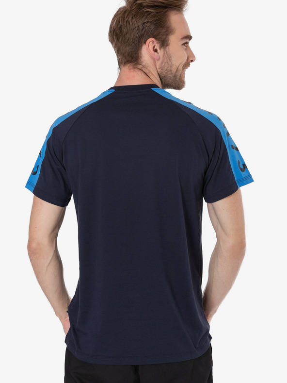 Sam 73 Dunkelblaues bedrucktes Herren-T-Shirt SAM 73