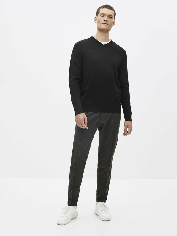 Celio Schwarzer Wollpullover Celio Semeriv