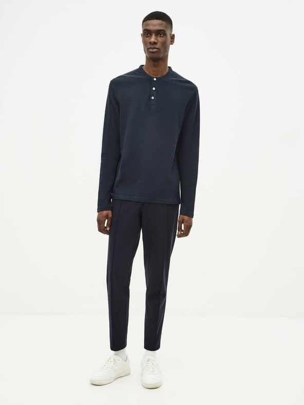 Celio Dunkelblaues T-Shirt Celio Sewaffle