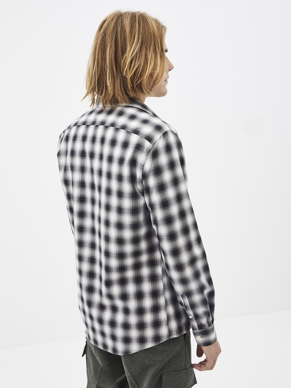 Celio Schwarz-weiß kariertes Hemd Celio Sablaflou