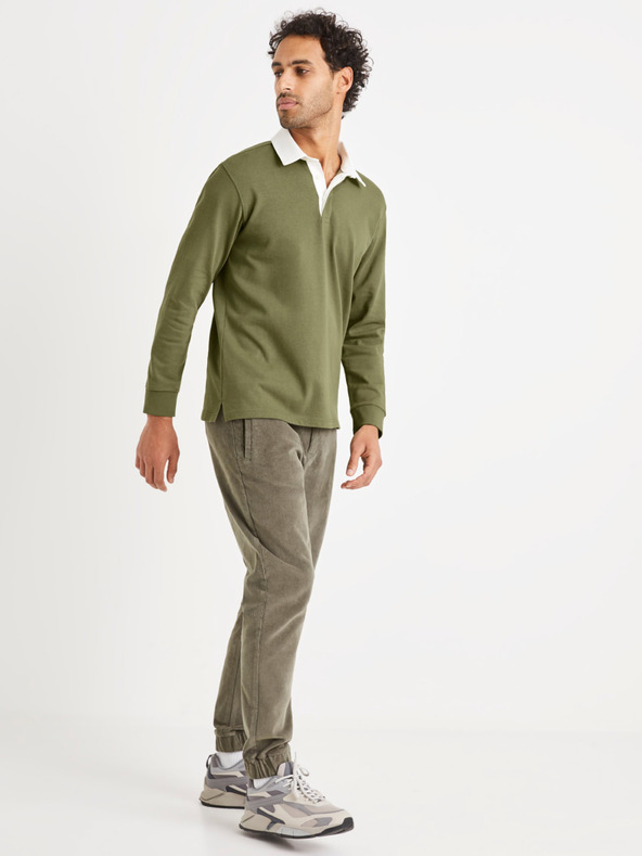 Celio Grünes Herren-Poloshirt Celio Vemix