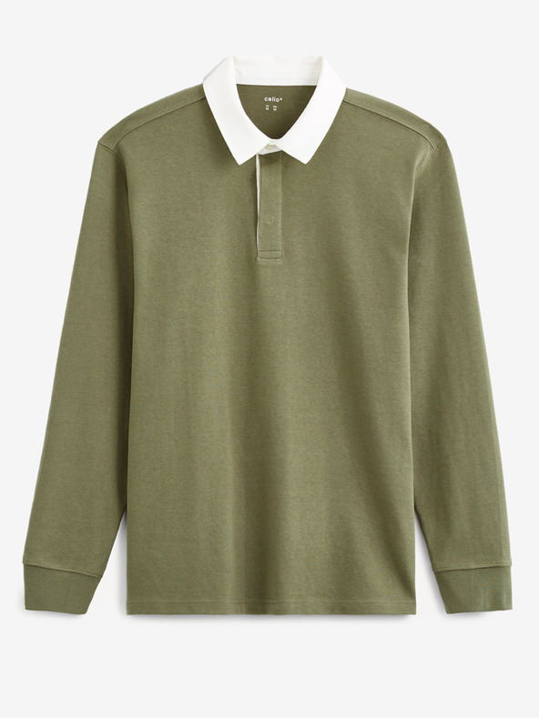 Celio Grünes Herren-Poloshirt Celio Vemix