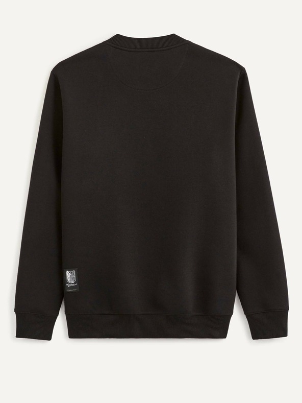 Celio Schwarzer Celio Attack on Titan Herren-Kapuzenpullover