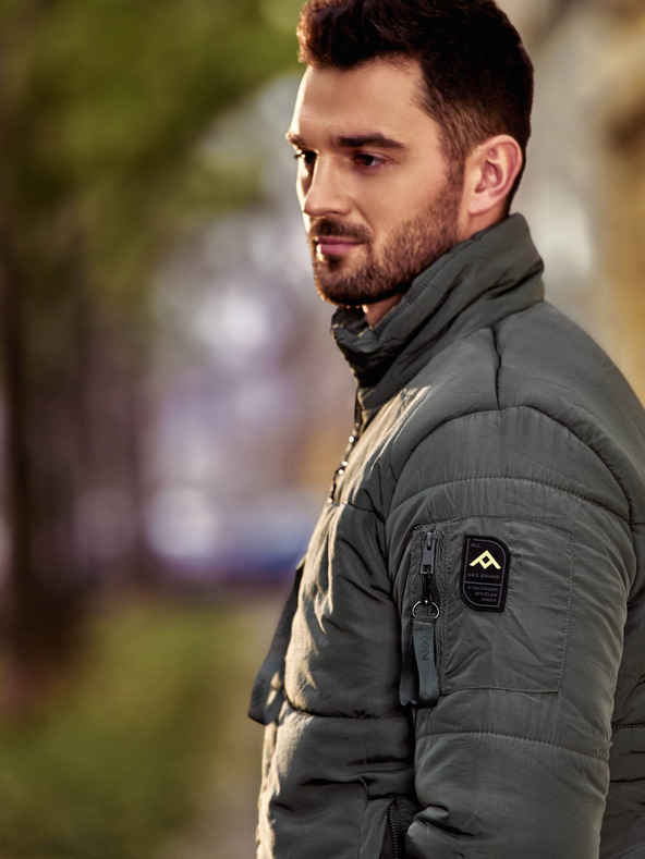 NAX Graue Herren-Winter-Steppjacke NAX Mabor