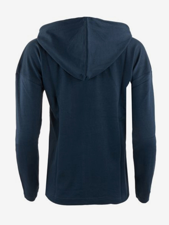 ALPINE PRO Dunkelblaues Damen-Kapuzen-Sweatshirt mit Reißverschluss ALPINE PRO DEGREVA