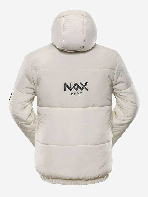 NAX Cremefarbene Herren-Winterjacke NAX MOREF