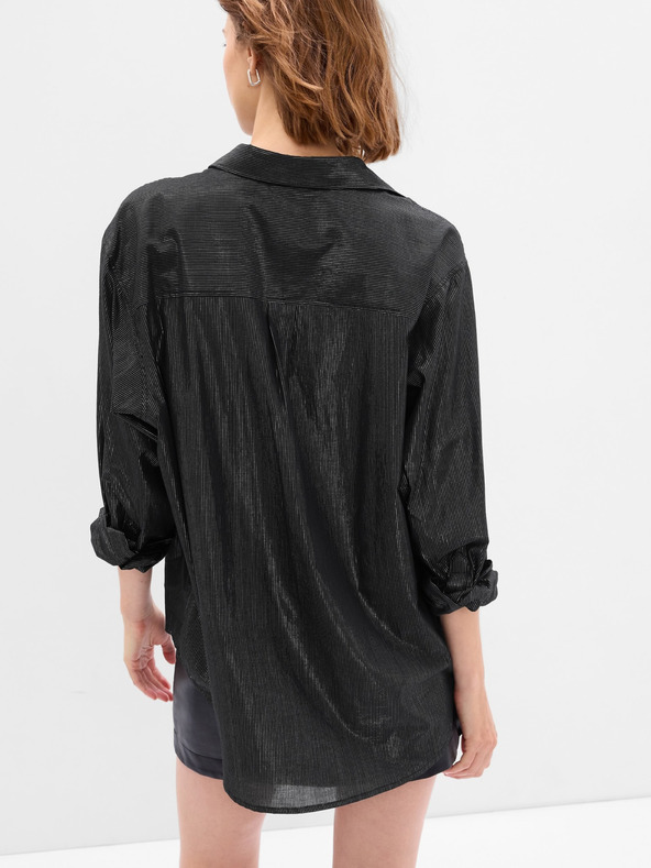 GAP Hemd mit Metallic-Garn Oversize GAP
