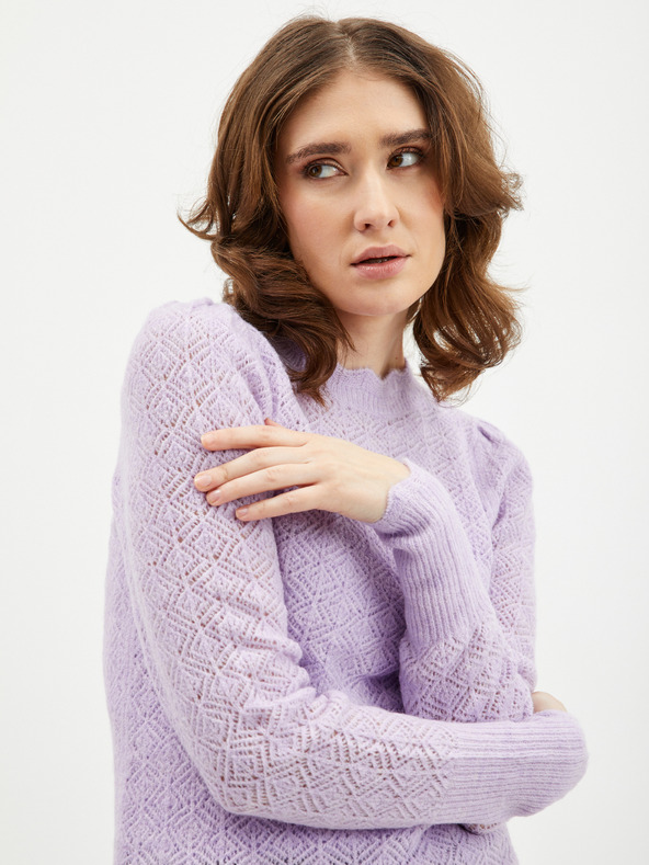 Orsay Hellvioletter Damen Pullover mit Wolle ORSAY