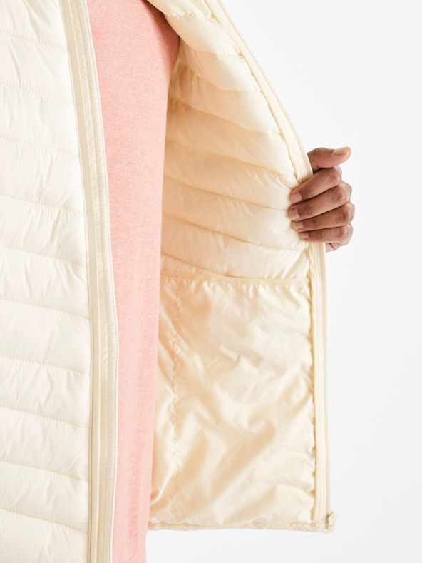 Celio Cremefarbene Herren Celio Dulock Steppweste