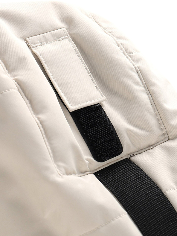 ALPINE PRO Schwarz-weiße Mädchen Winterjacke ALPINE PRO Egypo