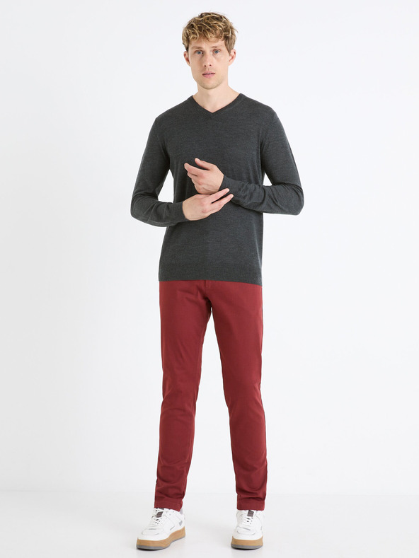 Celio Dunkelgrauer Herren-Wollpullover Celio Semeriv