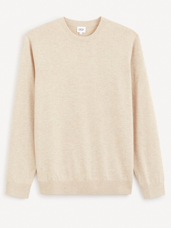 Celio Beige Herrenpullover Celio Decotonv