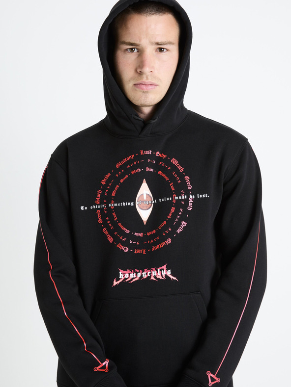 Celio Schwarzer Herren-Kapuzenpullover Celio Fullmetal Alchemist