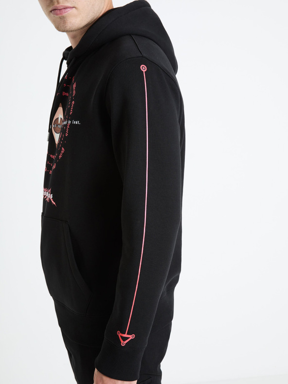 Celio Schwarzer Herren-Kapuzenpullover Celio Fullmetal Alchemist