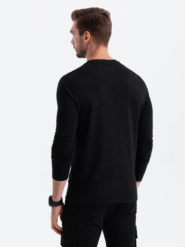 Ombre Clothing Schwarzes Herren-T-Shirt Ombre Clothing