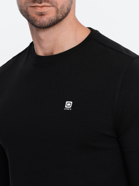 Ombre Clothing Schwarzes Herren-T-Shirt Ombre Clothing