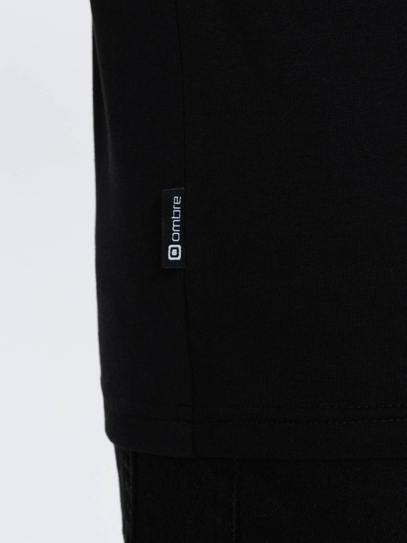 Ombre Clothing Schwarzes Herren-T-Shirt Ombre Clothing