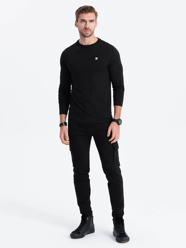 Ombre Clothing Schwarzes Herren-T-Shirt Ombre Clothing