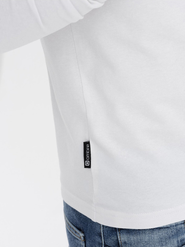 Ombre Clothing Weißes Herren T-Shirt Ombre Kleidung