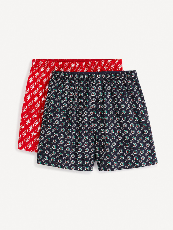 Celio Zweifarbiges Herren-Weihnachtsshorts-Set in Celio-Geschenkpackung