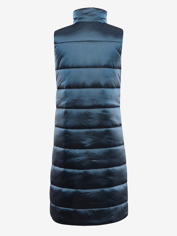 ALPINE PRO Lange Steppweste für Damen ALPINE PRO UREFA blau