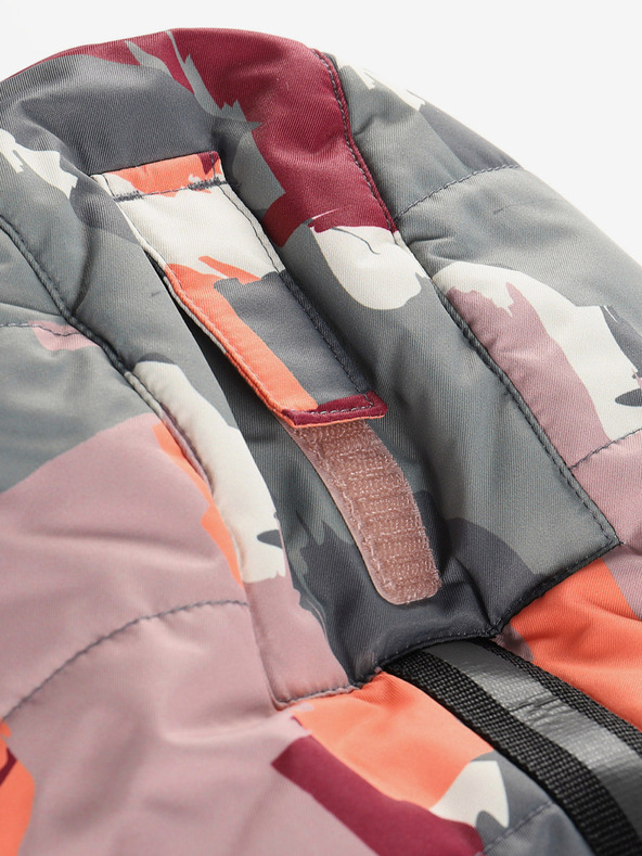 ALPINE PRO Grau-rosa Mädchenjacke mit PTX Alpine Pro Werdo-Membran
