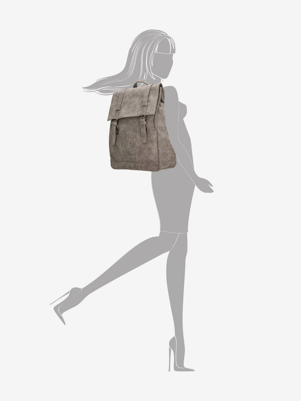 Enrico Benetti Enrico Benetti Amy Tablet-Rucksack Medium Taupe