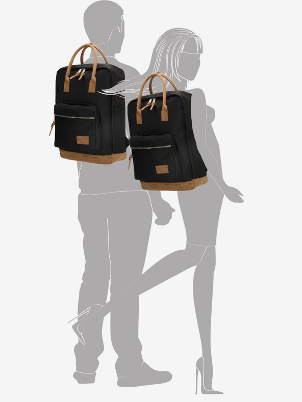 Enrico Benetti Rucksack Enrico Benetti Santiago 17" Notebookrucksack 19 l Schwarz