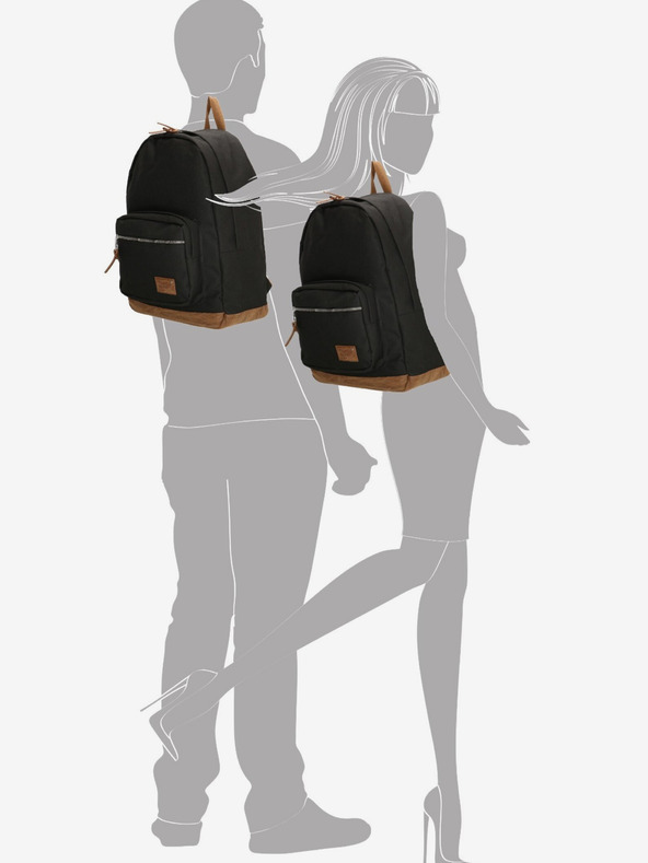 Enrico Benetti Rucksack Enrico Benetti Santiago Notebookrucksack 22 l Schwarz