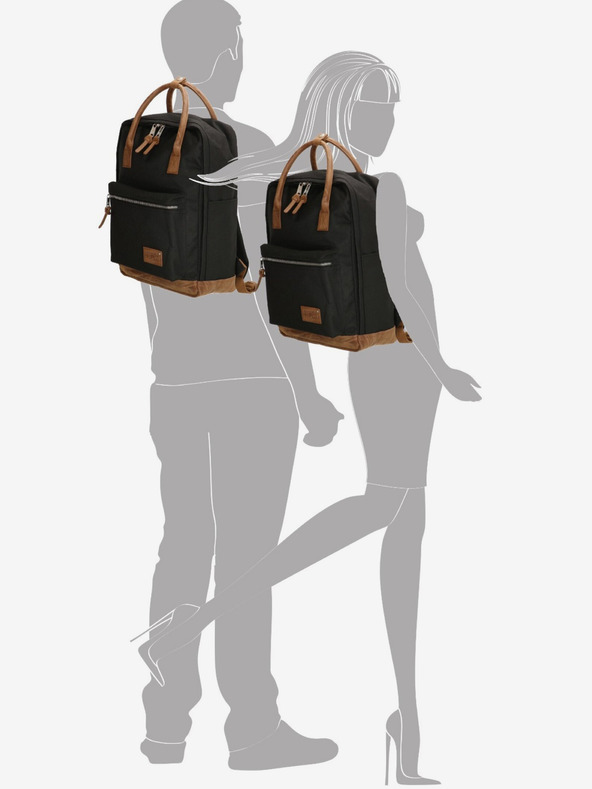 Enrico Benetti Rucksack Enrico Benetti Santiago Notebookrucksack 17 l Schwarz