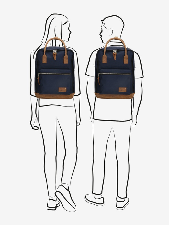 Enrico Benetti Rucksack Enrico Benetti Santiago Notebook Rucksack 17 l Blau