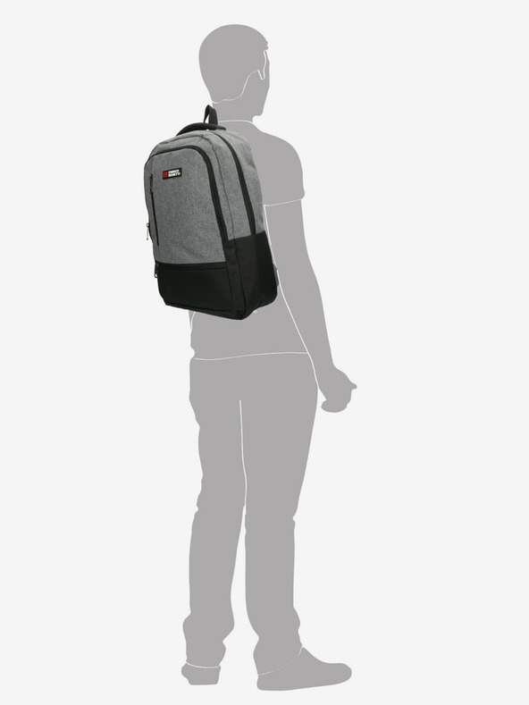 Enrico Benetti Rucksack Enrico Benetti Hamburg 15" Notebook-Rucksack Hellgrau