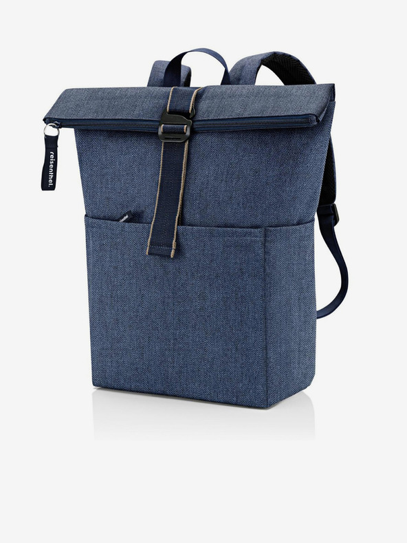 Reisenthel Reisenthel Rolltop Rucksack Herringbone Dunkelblau
