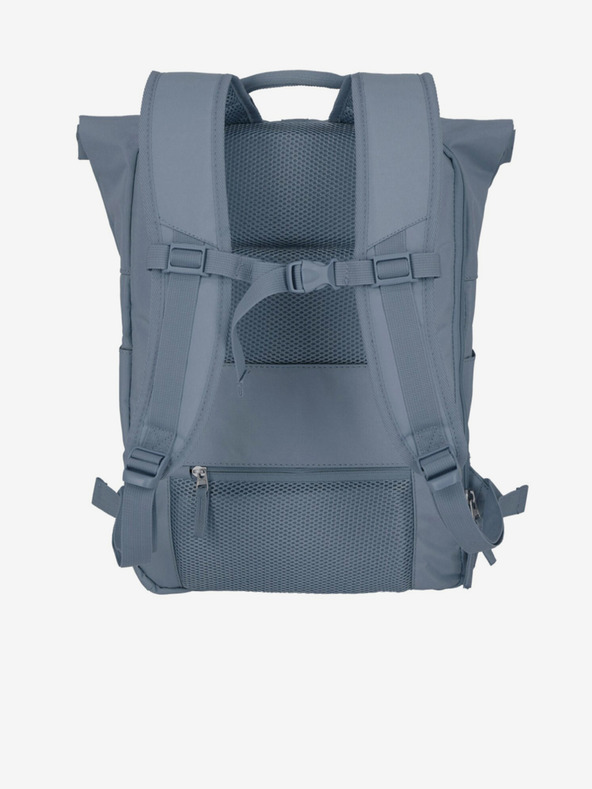 Travelite Rucksack Travelite Basics Rolltop-Rucksack Smoke blau