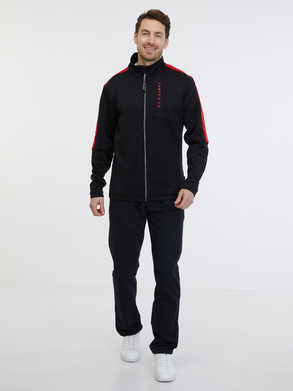 Sam 73 Schwarzes Herren-Sweatshirt mit Reißverschluss SAM 73 Lucas