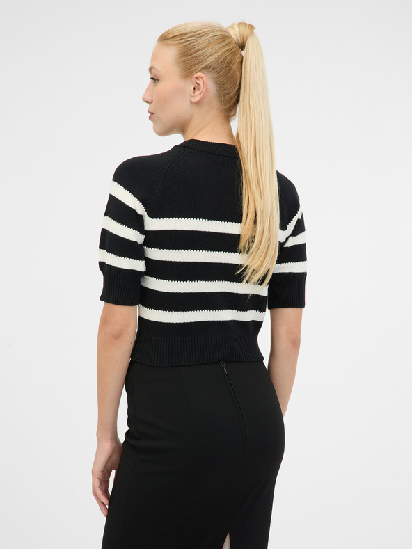 Orsay Schwarzer Damen-Kurzarmpullover ORSAY