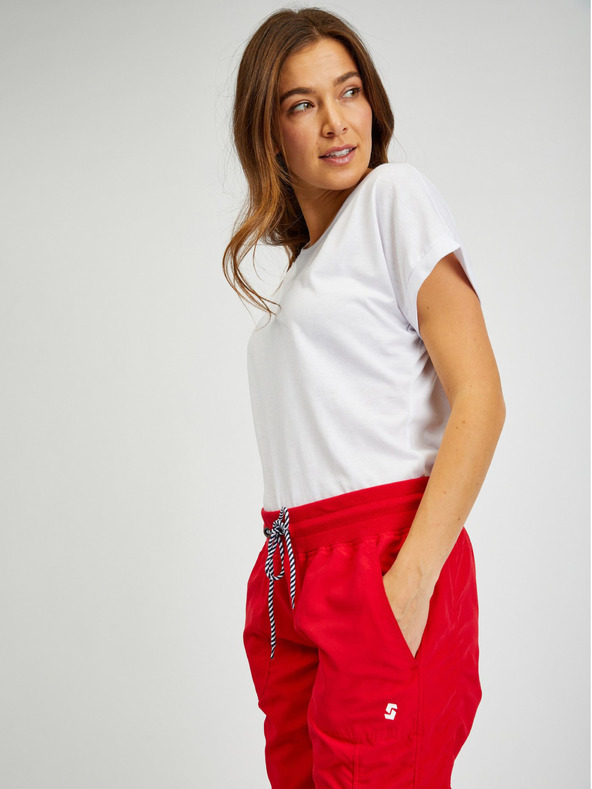 Sam 73 Rote Damen-Dreiviertel-Hose SAM 73 Lynx