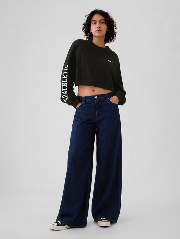GAP Cropped Sweatshirt mit Logo GAP