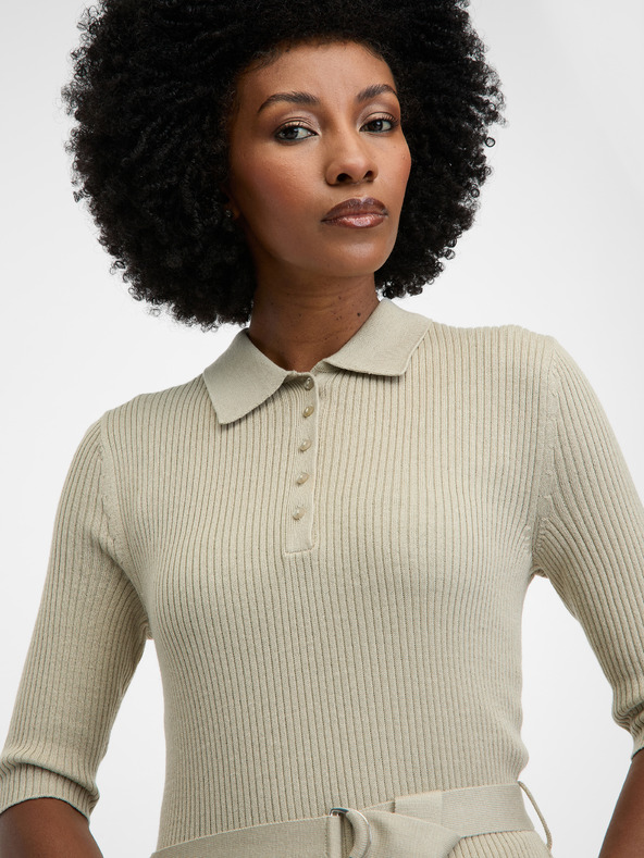 Orsay Graues Damen-Midikleid ORSAY