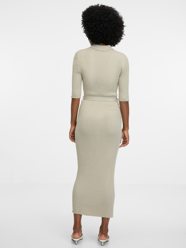 Orsay Graues Damen-Midikleid ORSAY