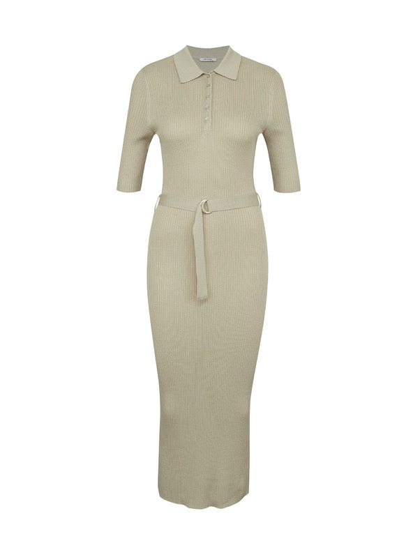 Orsay Graues Damen-Midikleid ORSAY