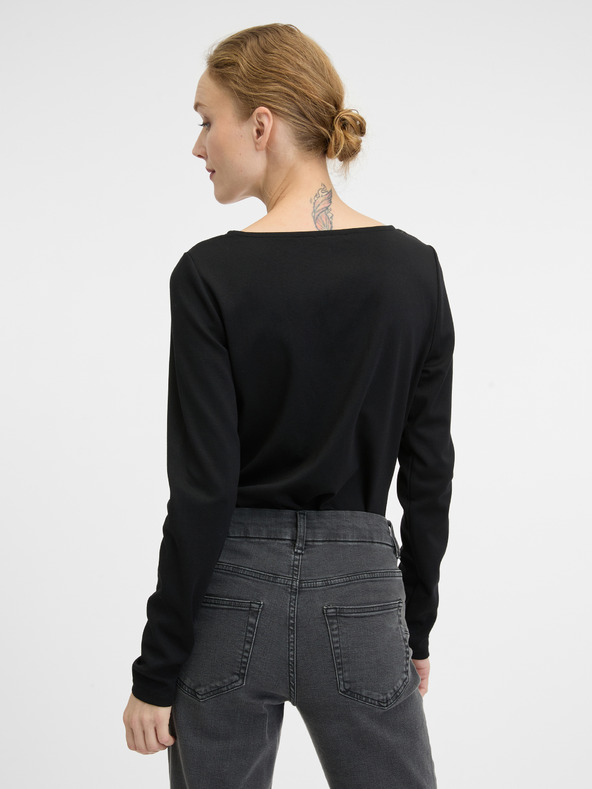 Orsay Schwarzes Damen-Langarm-T-Shirt ORSAY