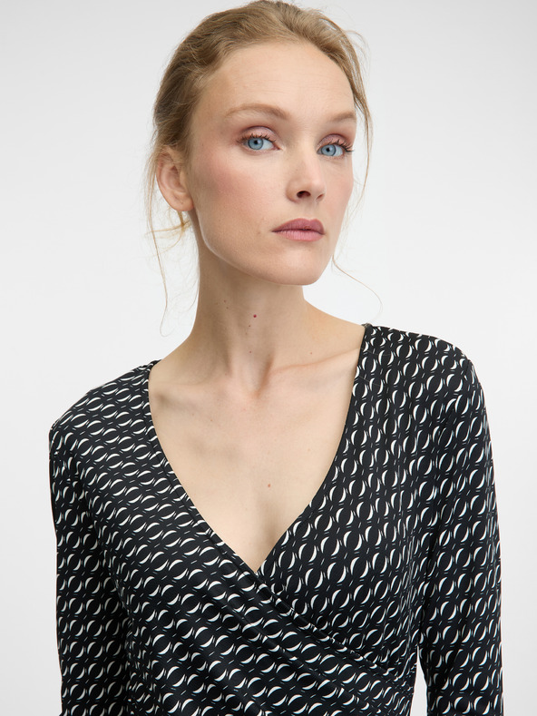 Orsay Schwarzes knielanges Damenkleid ORSAY