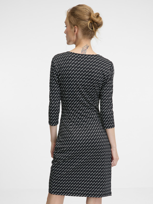 Orsay Schwarzes knielanges Damenkleid ORSAY