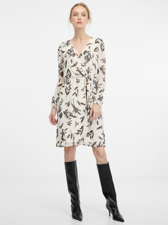 Orsay Graues knielanges Damenkleid ORSAY