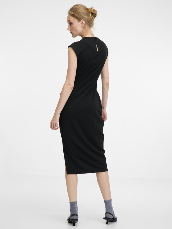 Orsay Schwarzes Damen Midikleid ORSAY