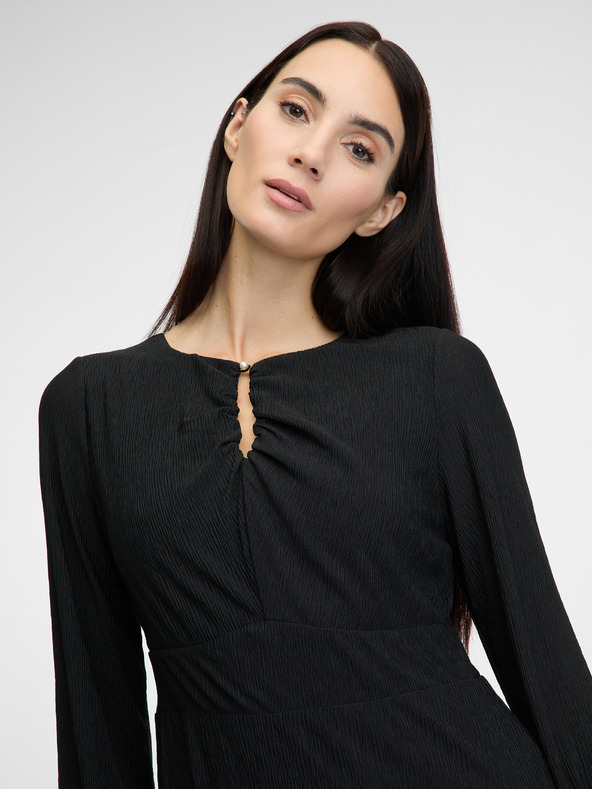 Orsay Schwarzes Damen Midikleid ORSAY